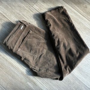 Chocolate MOTHER corduroy jeans